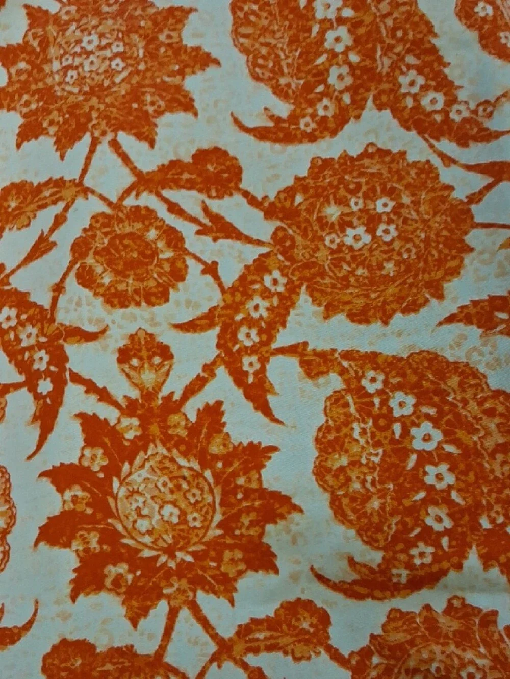 Michael Kors Orange Floral Mini Skirt Lined Cotton Blend Size 10